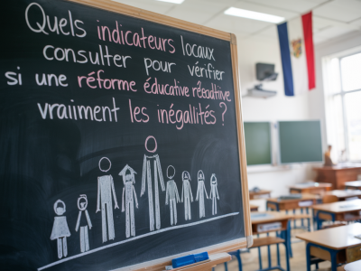 Quels indicateurs locaux consulter pour vérifier si une réforme éducative réduit vraiment les inégalités