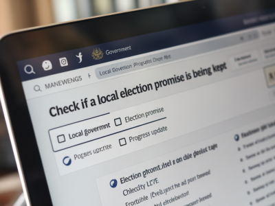 Comment obtenir et utiliser les données publiques pour vérifier si une promesse électorale locale est tenue