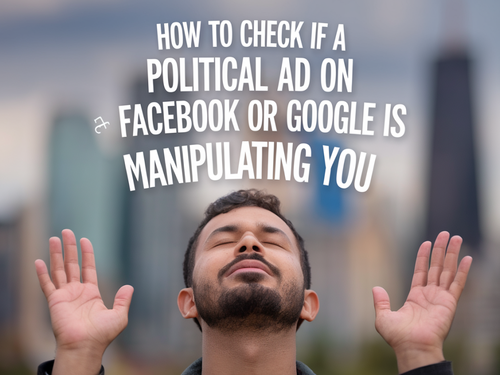 Comment vérifier si une publicité politique sur facebook ou google vous manipule