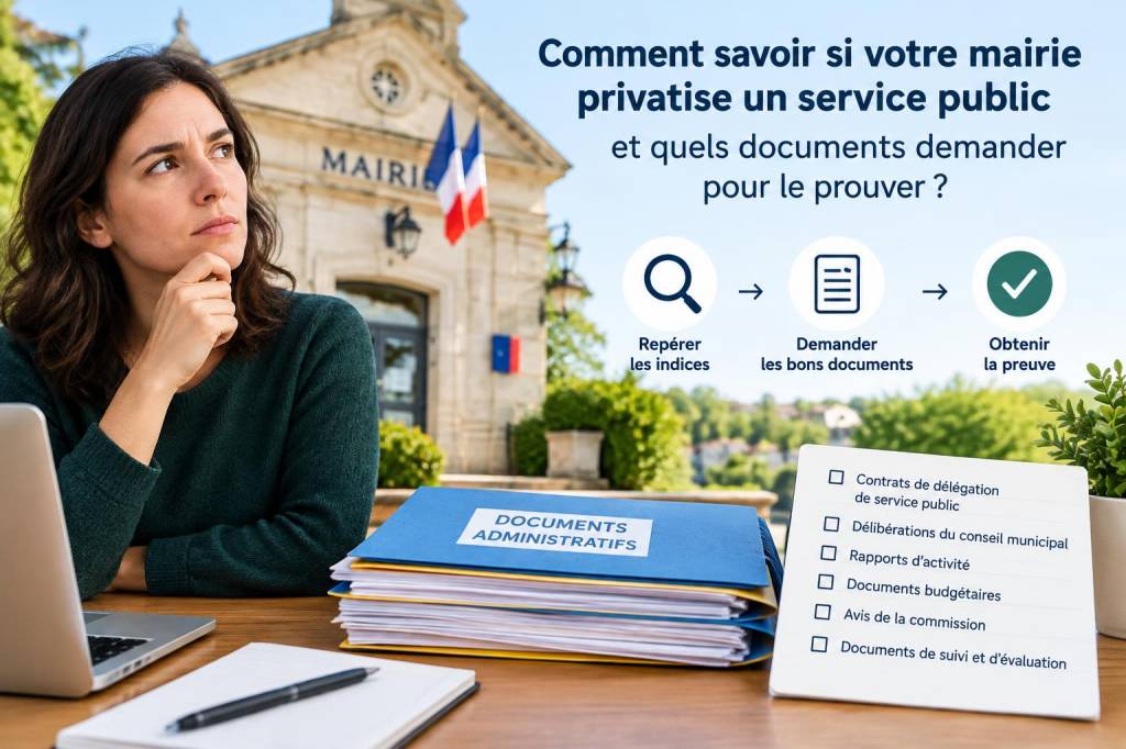 Comment savoir si votre mairie privatise un service public et quels documents demander pour le prouver